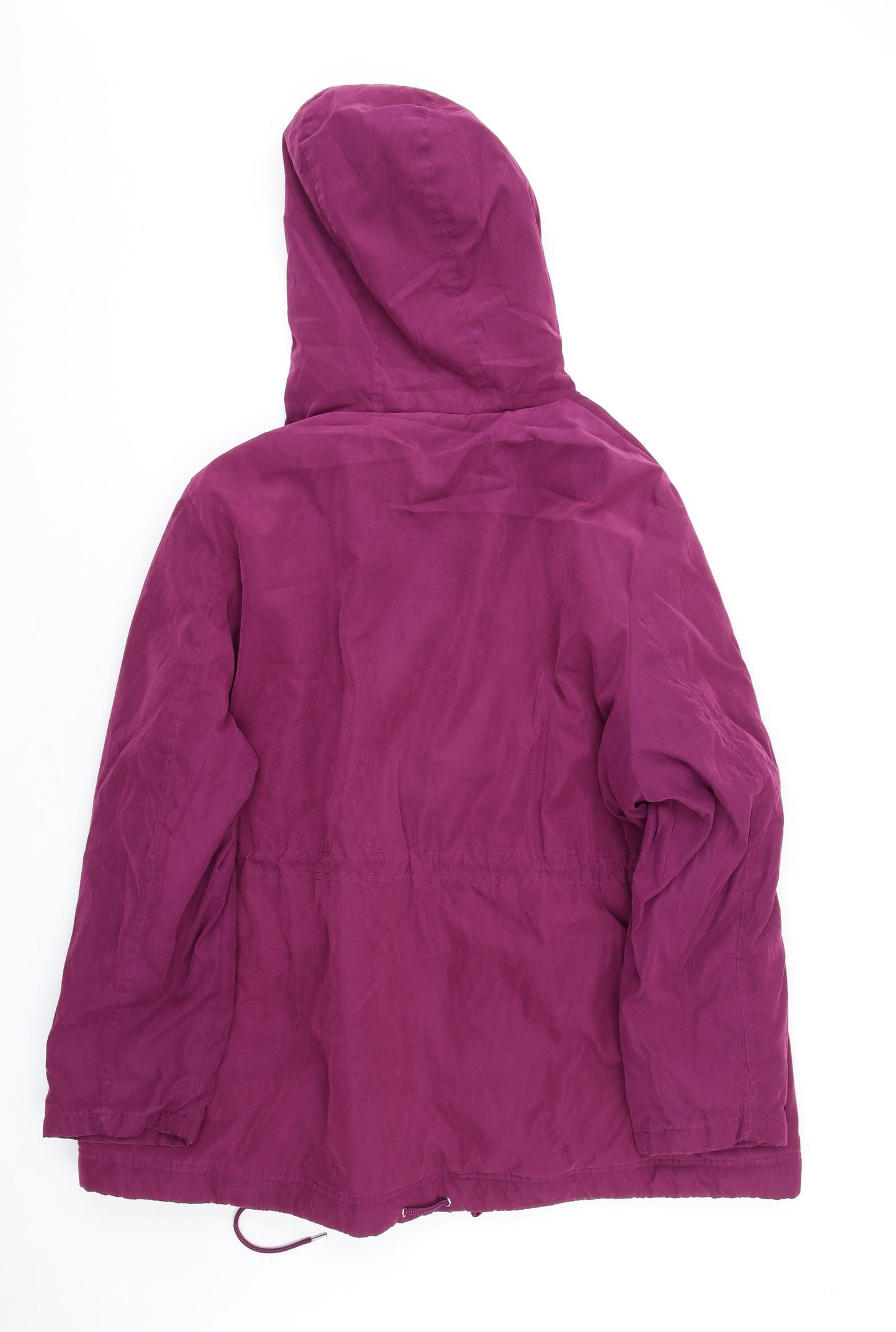 Bonmarché Womens Purple Parka Coat Size 24 Zip