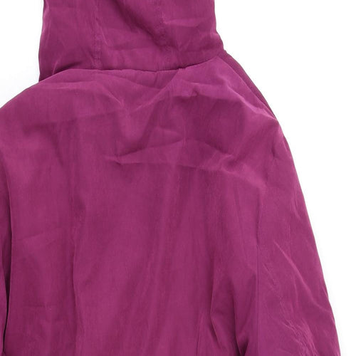 Bonmarché Womens Purple Parka Coat Size 24 Zip