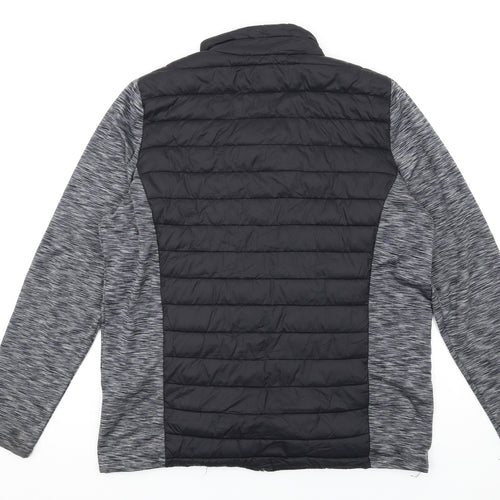 Trespass Mens Black Puffer Jacket Coat Size XL Zip