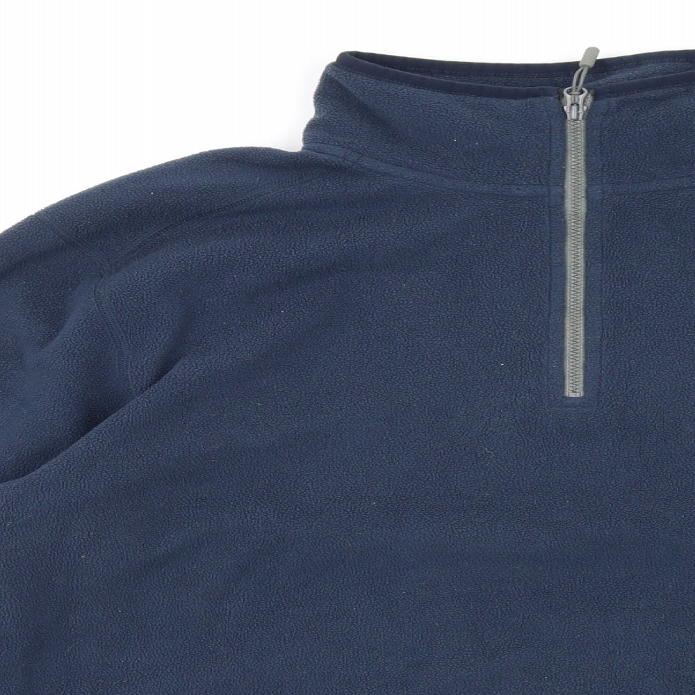 The North Face Mens Blue Polyester Pullover Sweatshirt Size M