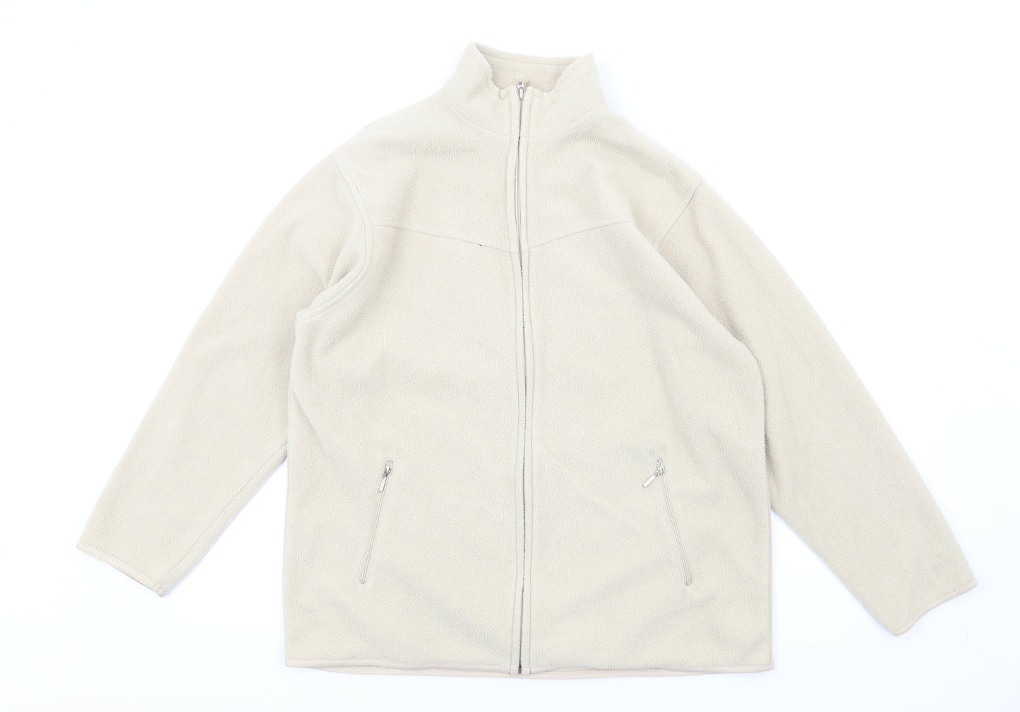 EWM Womens Beige Jacket Size 14 Zip