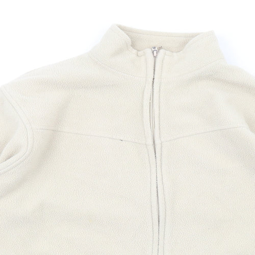 EWM Womens Beige Jacket Size 14 Zip