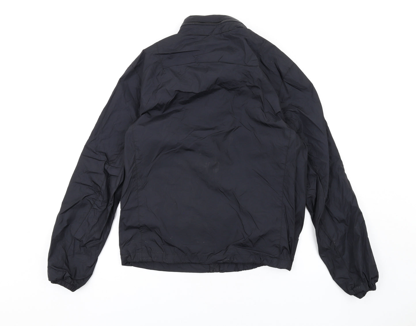 Polo Ralph Lauren Womens Black Rain Coat Coat Size S Zip