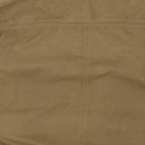 Cabano Mens Brown Jacket Coat Size 44 Zip