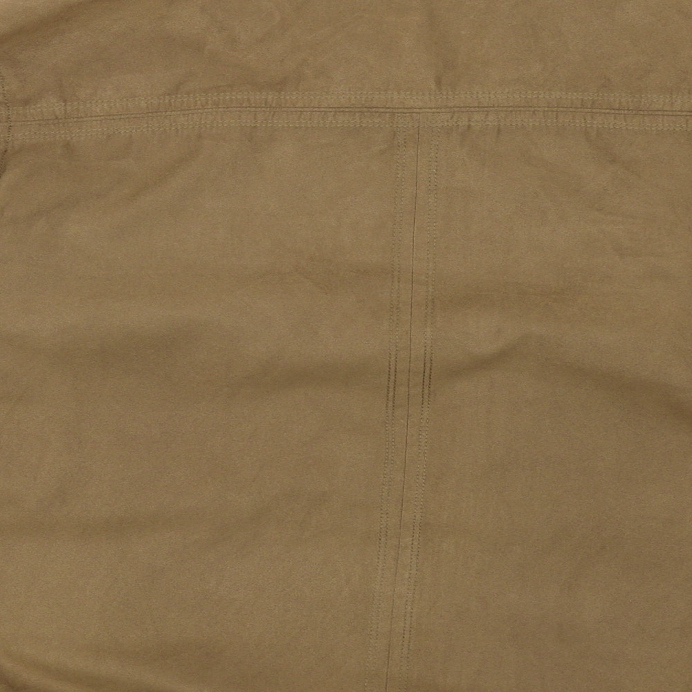 Cabano Mens Brown Jacket Coat Size 44 Zip