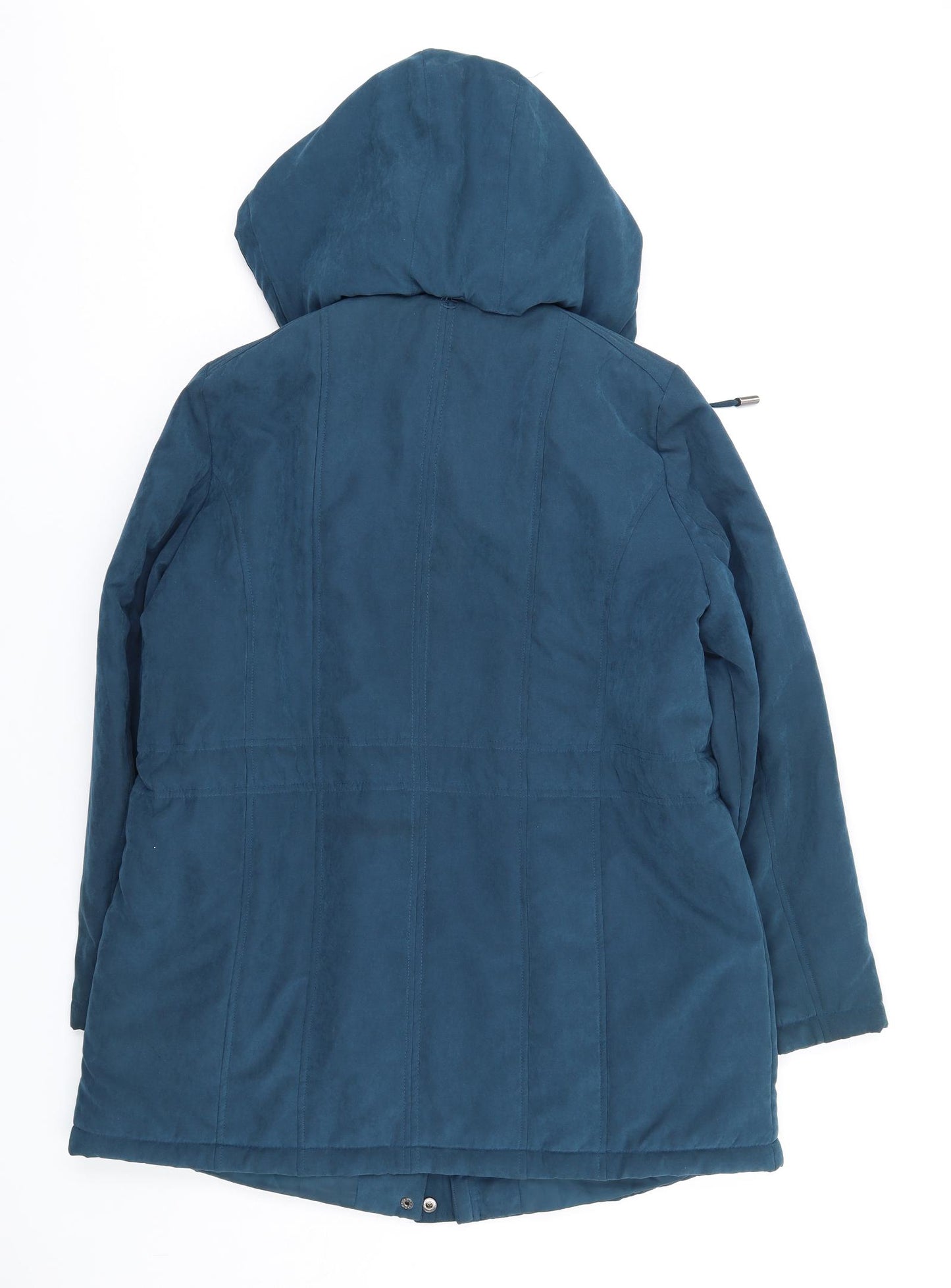 Bonmarché Womens Blue Parka Coat Size 16 Zip