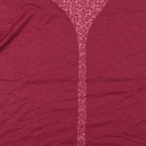Anthology Womens Red Polyester Kimono T-Shirt Size 20 V-Neck