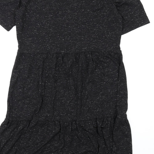 Marks and Spencer Womens Black Polyester Trapeze & Swing Size 10 Round Neck Pullover