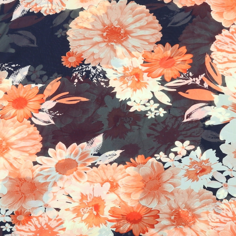 Together Womens Multicoloured Floral Polyester Basic T-Shirt Size 22 Round Neck