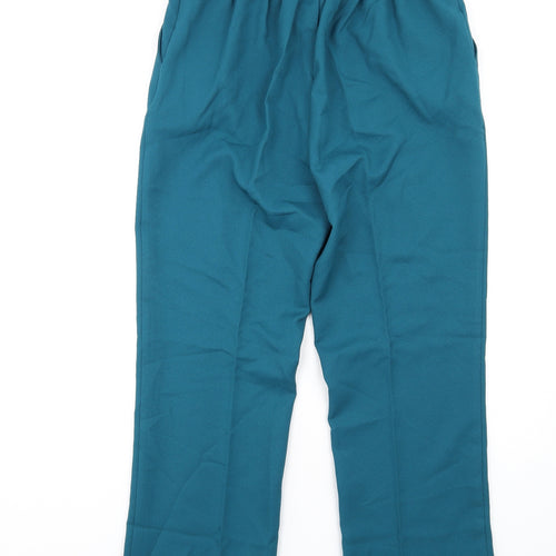 Damart Womens Blue Polyester Trousers Size 18 L28 in Regular