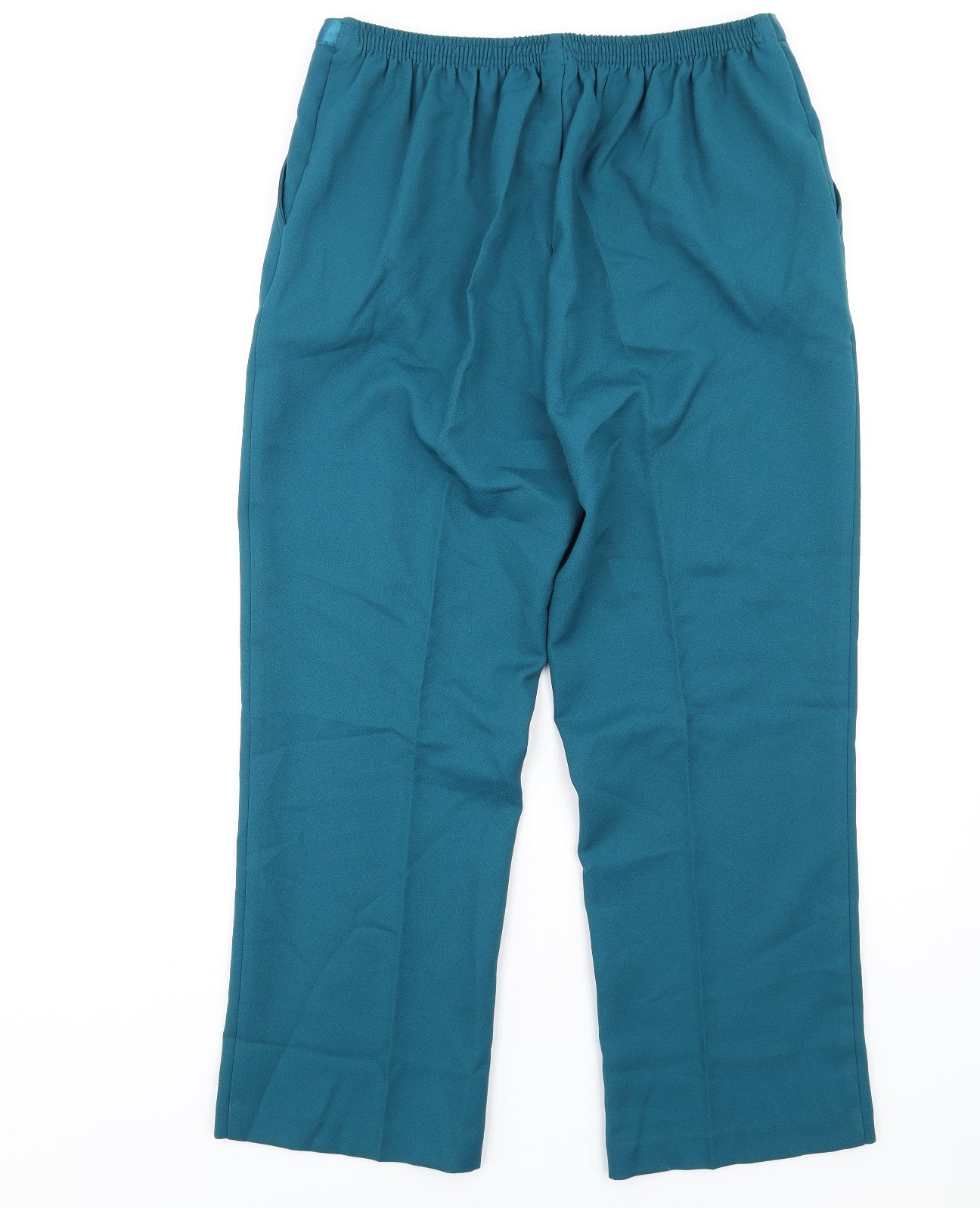 Damart Womens Blue Polyester Trousers Size 18 L28 in Regular