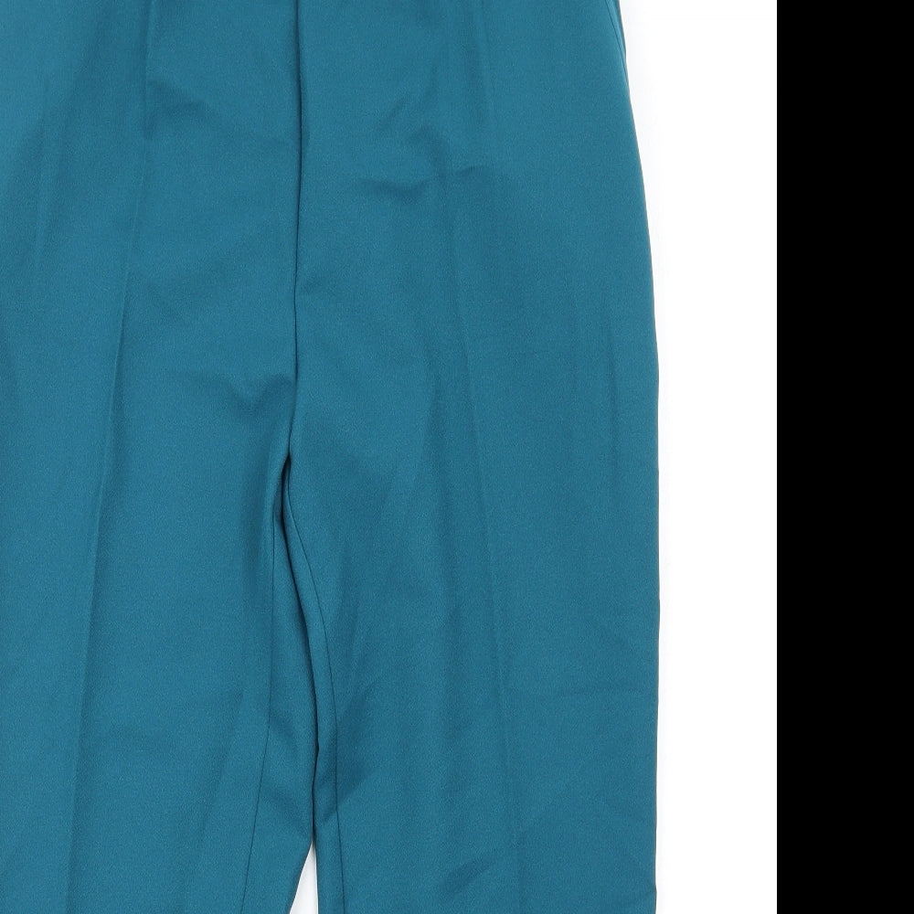 Damart Womens Blue Polyester Trousers Size 18 L28 in Regular