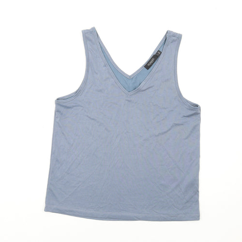 Soaked in Luxury Womens Black Modal Basic Tank Size M V-Neck