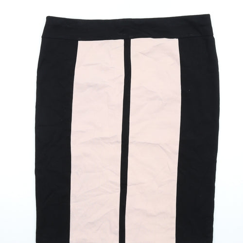 Debenhams Womens Black Viscose Straight & Pencil Skirt Size 16