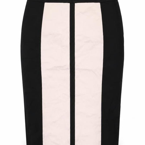 Debenhams Womens Black Viscose Straight & Pencil Skirt Size 16