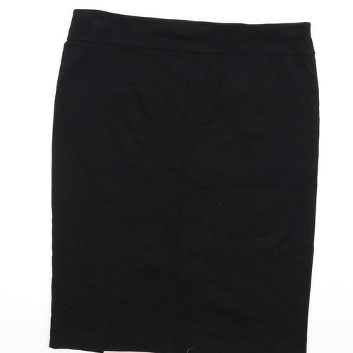 Debenhams Womens Black Viscose Straight & Pencil Skirt Size 16