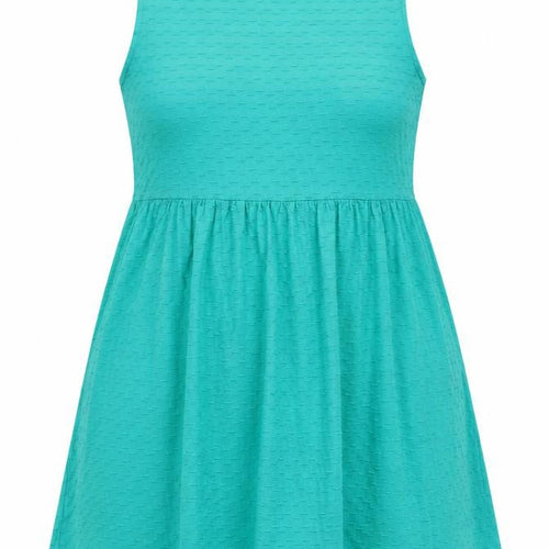 Dorothy Perkins Womens Green Geometric 100% Cotton A-Line Size 16 Boat Neck Pullover