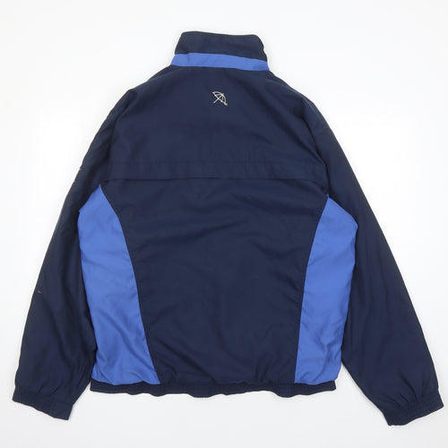 Arnold Palmer Mens Blue Rain Coat Coat Size L Zip - Pockets