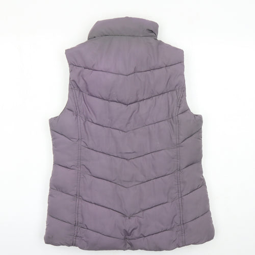 Gap Womens Purple Gilet Waistcoat Size S Zip - Pockets