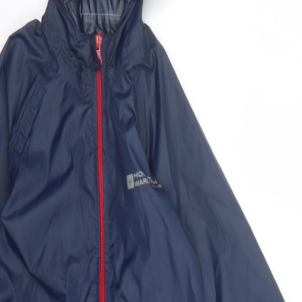 Mountain Warehouse Boys Blue Rain Coat Coat Size 2-3 Years Zip - Puddle Suit