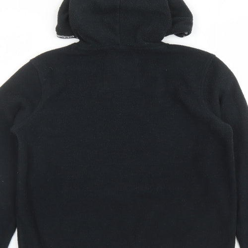 Abercrombie & Fitch Girls Black Polyester Pullover Hoodie Size 11-12 Years Pullover