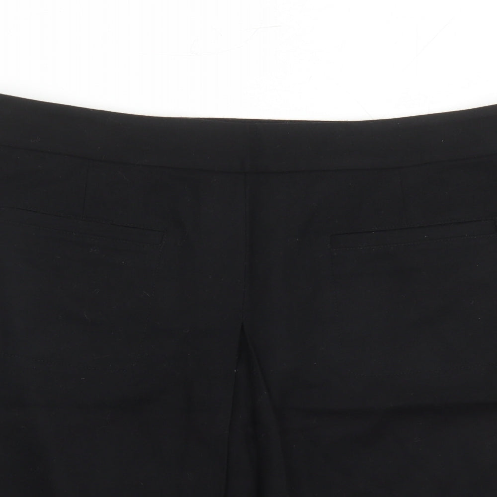 Dickens & Jones Womens Black Polyester A-Line Skirt Size 18 Zip