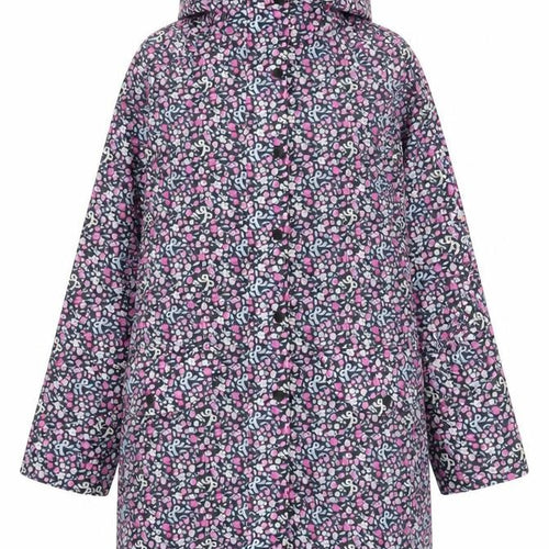 Marks and Spencer Womens Multicoloured Floral Rain Coat Coat Size S Zip - Hooded Pockets