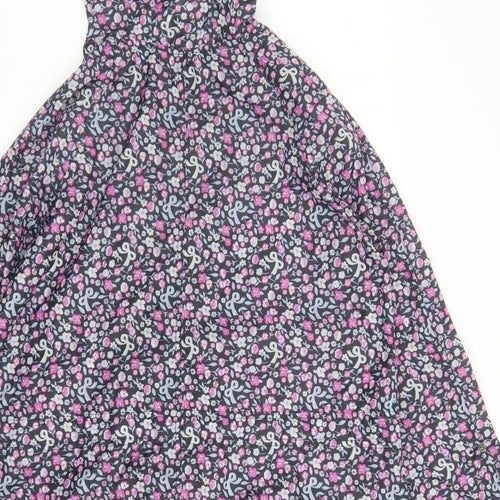 Marks and Spencer Womens Multicoloured Floral Rain Coat Coat Size S Zip - Hooded Pockets