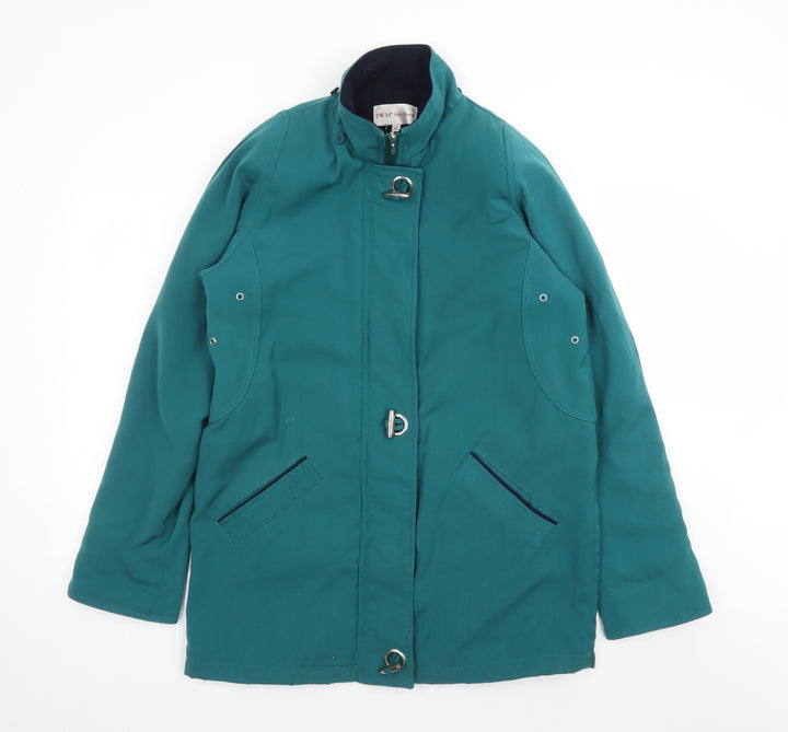 EWM Womens Green Jacket Size 12 Zip