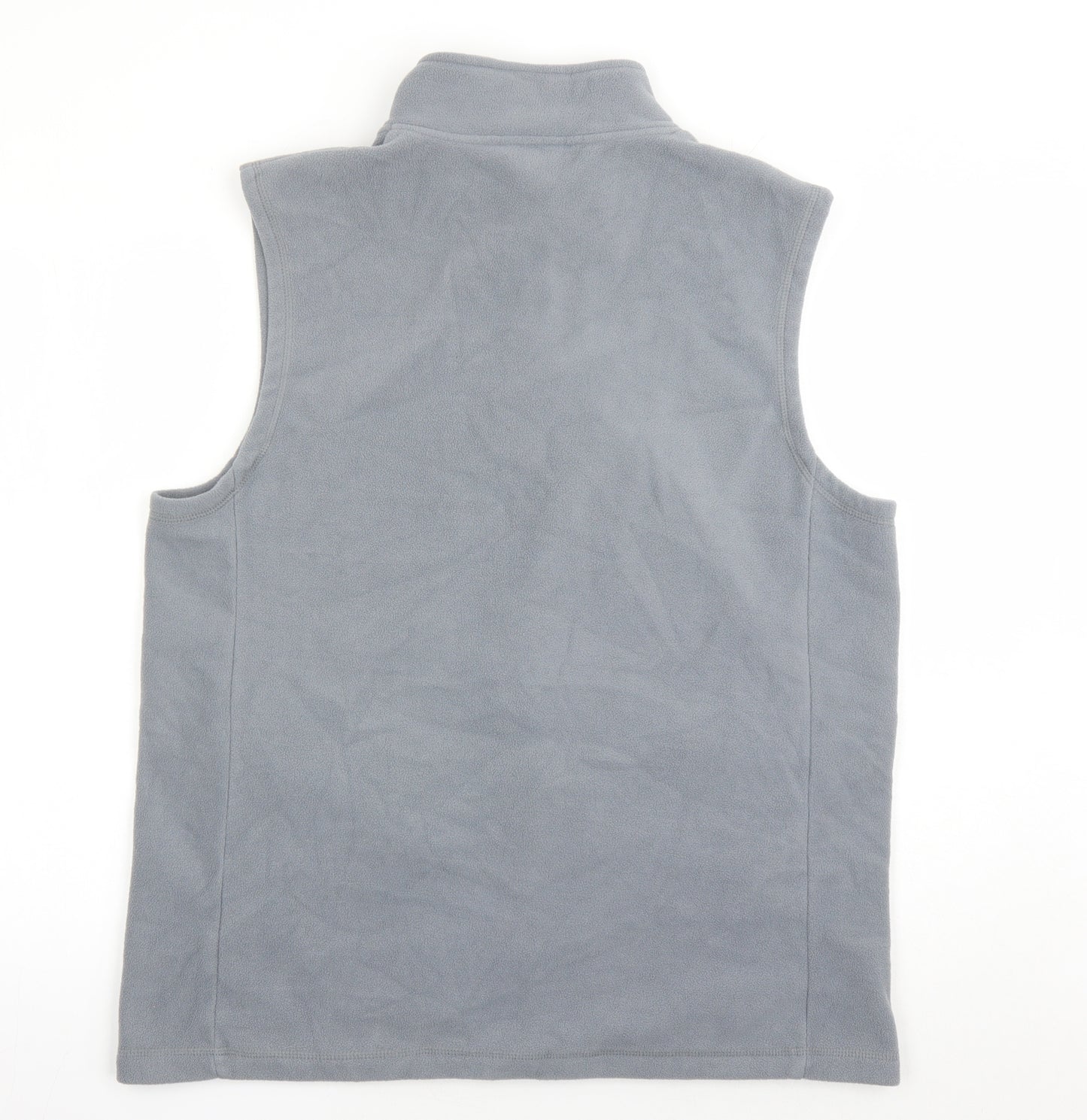 Cotton Traders Mens Grey Jacket Waistcoat Size L Zip - Pockets