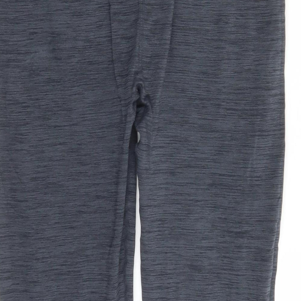 USA Pro Womens Grey Nylon Compression Leggings Size 14 L20 in Regular