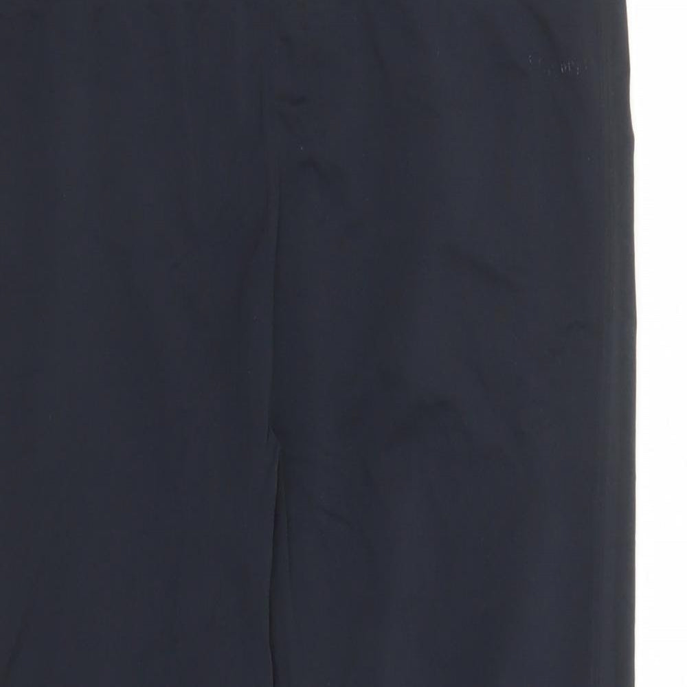 USA Pro Womens Black Nylon Compression Leggings Size 14 L19 in Regular