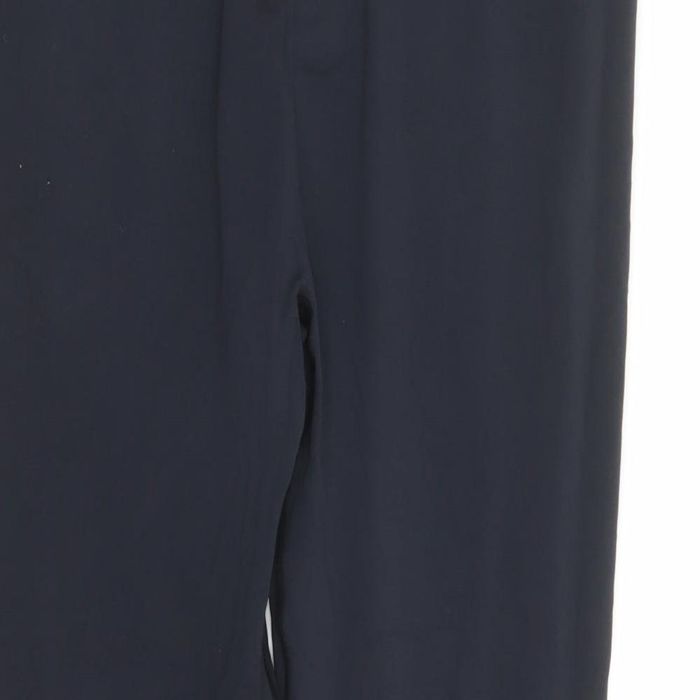 USA Pro Womens Black Nylon Compression Leggings Size 14 L19 in Regular