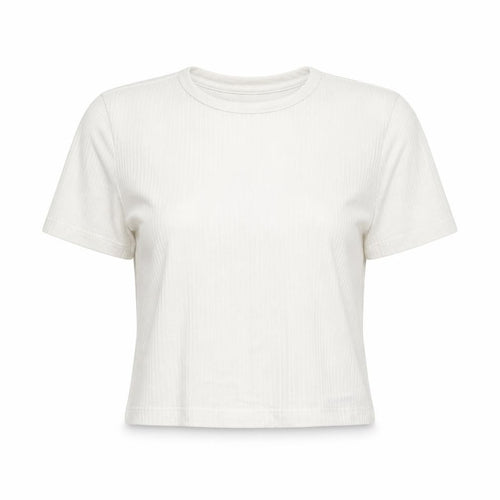 Urban Outfitters Womens White Cotton Cropped T-Shirt Size L Round Neck