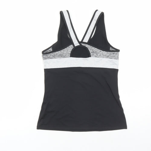 H&M Womens Black Polyester Basic Tank Size S Round Neck Pullover
