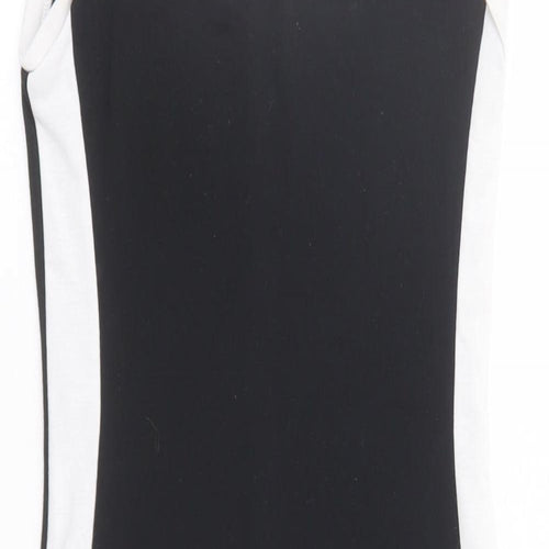 Zara Womens Black Polyester Tank Dress Size S Round Neck Pullover