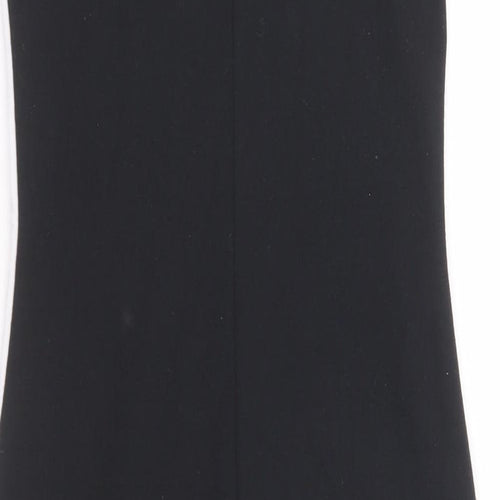 Zara Womens Black Polyester Tank Dress Size S Round Neck Pullover