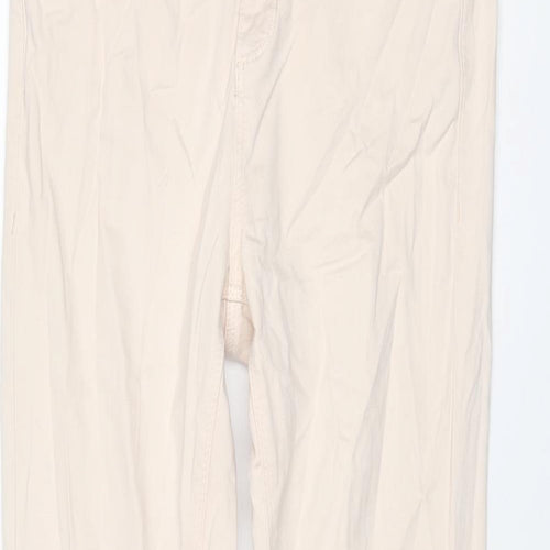 Topshop Womens Pink Cotton Skinny Jeans Size 30 in L30 in Regular Button