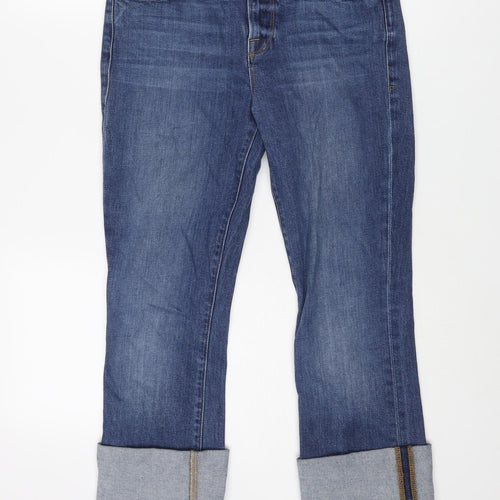 FRAME Womens Blue Cotton Cropped Jeans Size 26 in L23 in Regular Zip