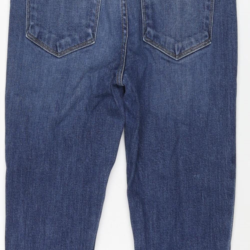 FRAME Womens Blue Cotton Cropped Jeans Size 26 in L23 in Regular Zip
