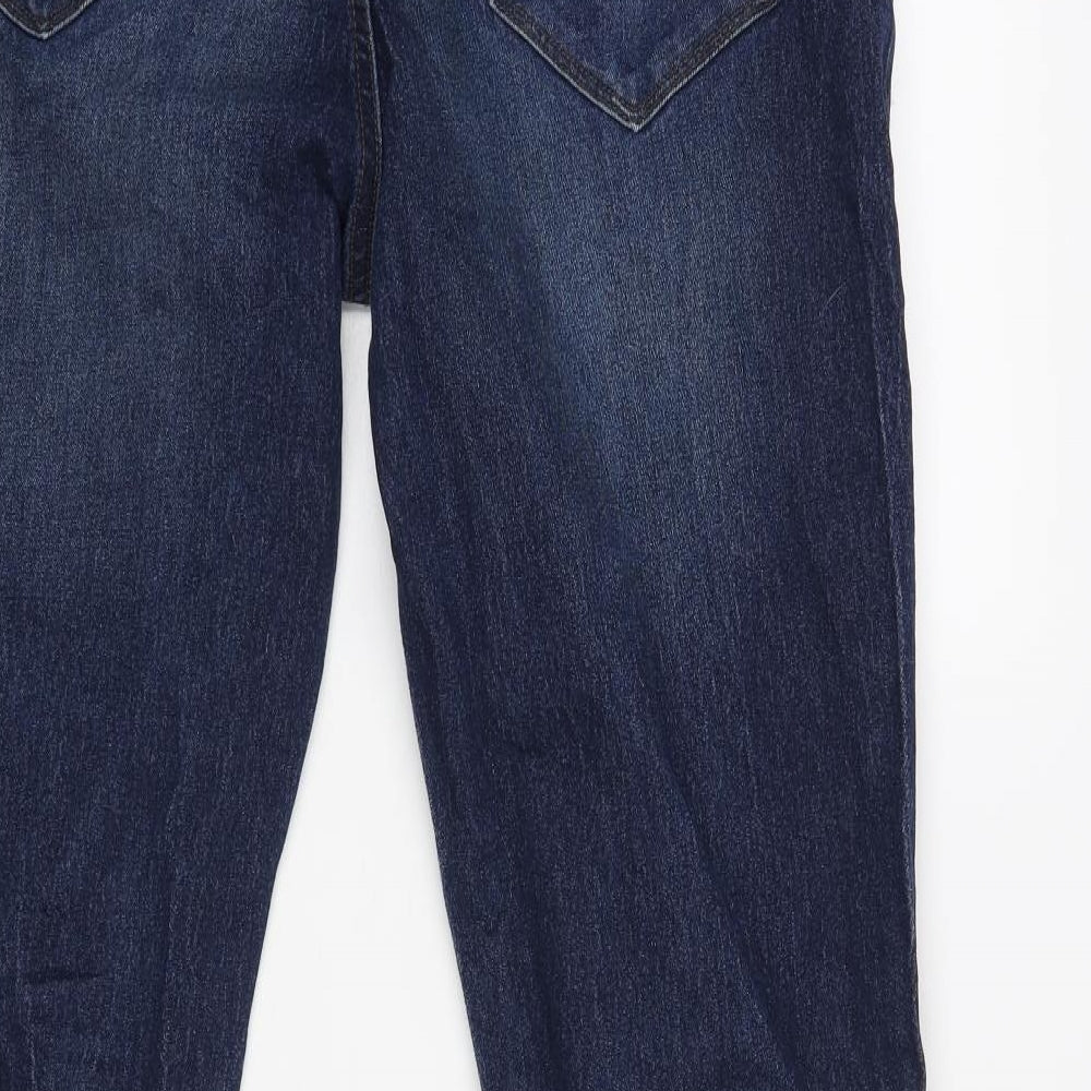 Everyday Mens Blue Cotton Straight Jeans Size 36 in L32 in Regular Zip