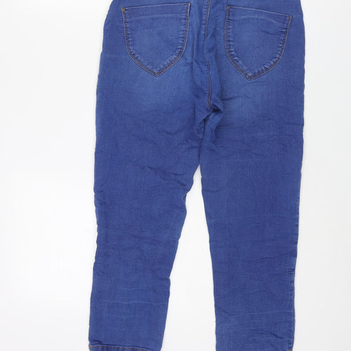 Dorothy Perkins Womens Blue Cotton Jegging Jeans Size 10 L22 in Regular - Capri