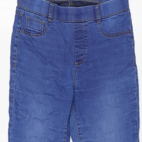 Dorothy Perkins Womens Blue Cotton Jegging Jeans Size 10 L22 in Regular - Capri