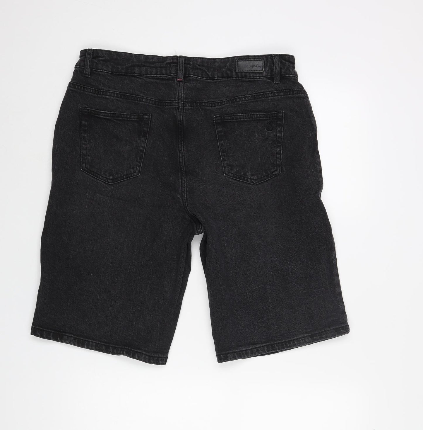 Joules Womens Black Cotton Bermuda Shorts Size 14 L11 in Regular Zip