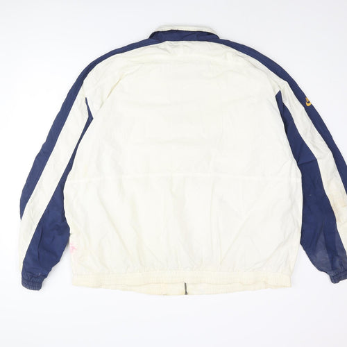 Nike Mens White Check Windbreaker Jacket Size XL Zip - Nike SC