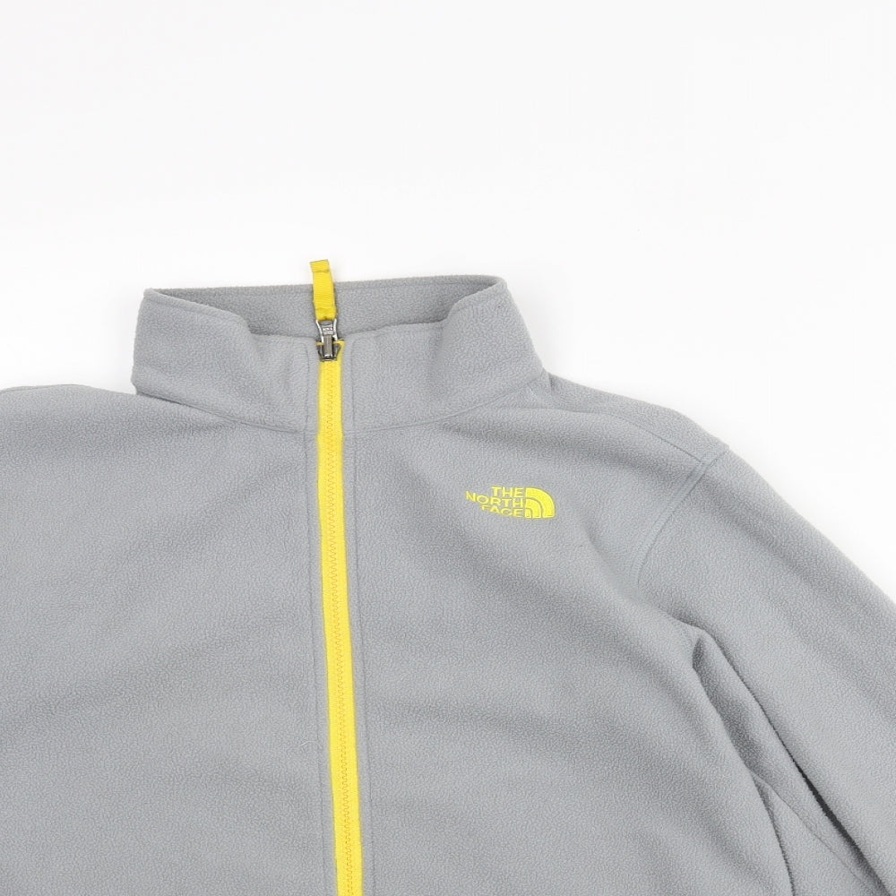 The North Face Boys Grey Jacket Size 14-15 Years Zip