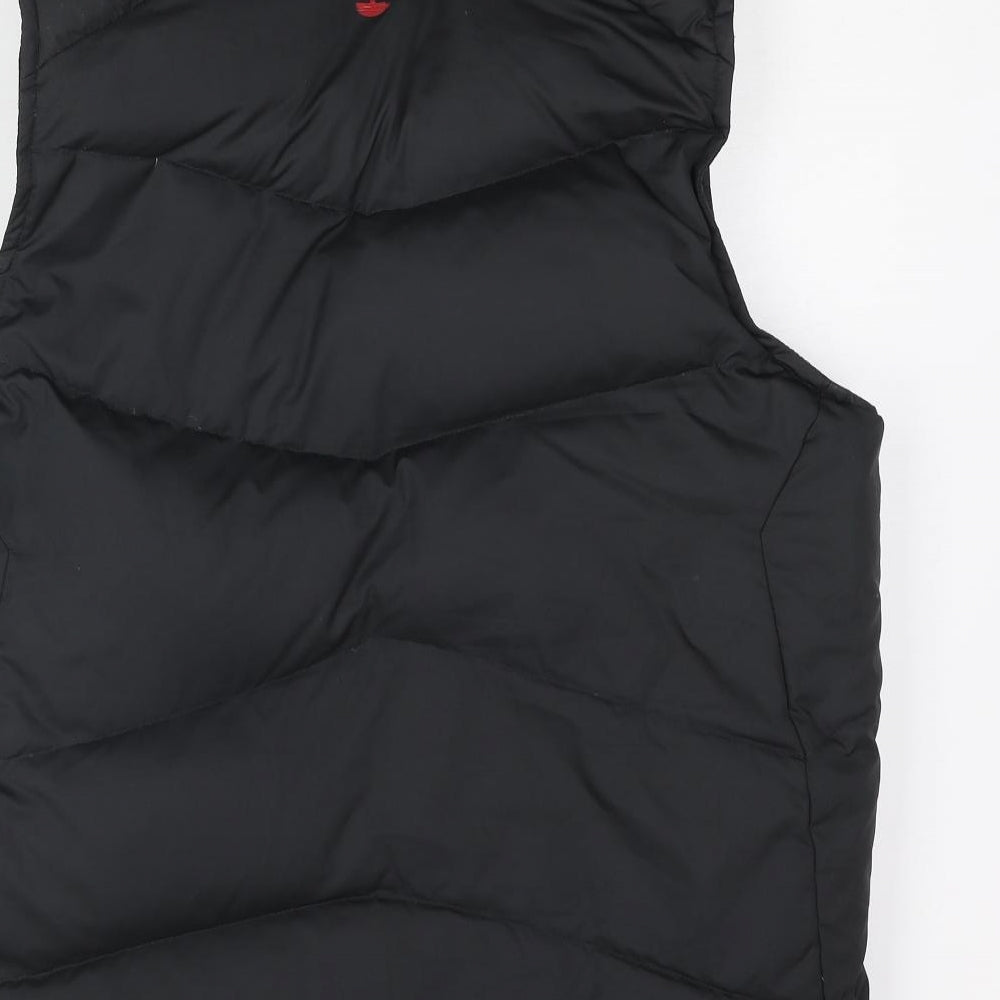 Timberland Mens Black Gilet Coat Size L Zip - Logo