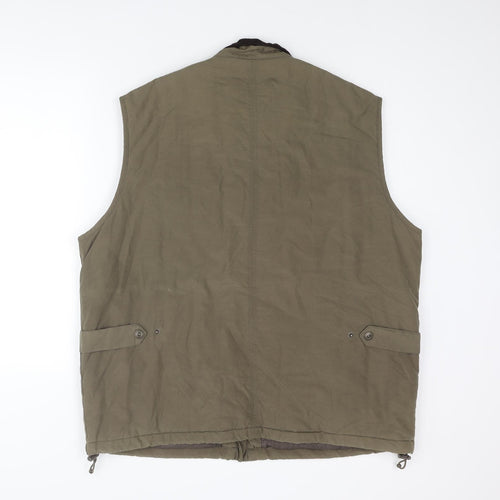 Blue Harbour Mens Brown Gilet Coat Size XL Zip