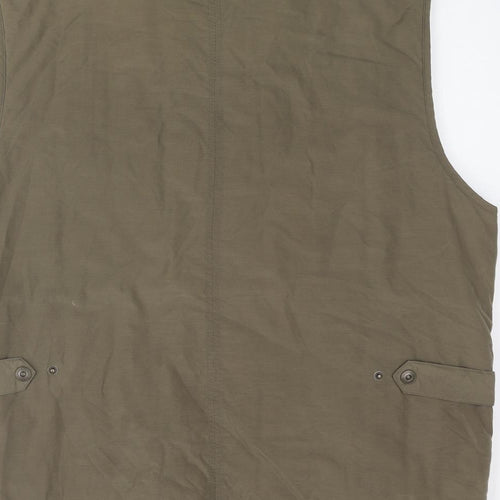 Blue Harbour Mens Brown Gilet Coat Size XL Zip