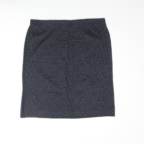 Pinns Womens Blue Polyester Straight & Pencil Skirt Size 16